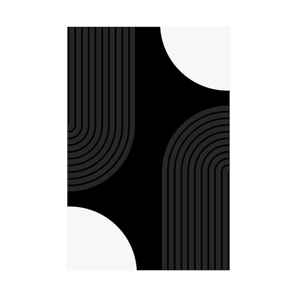Thumbnail: Modern Geometric 10 Matte Poster - Brooklyn Nets - Away