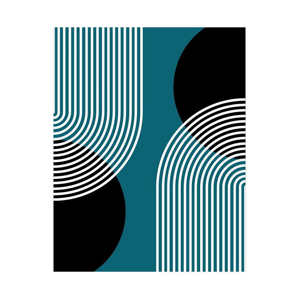 Geometric 25 Matte Poster - Jacksonville Jaguars - Alt