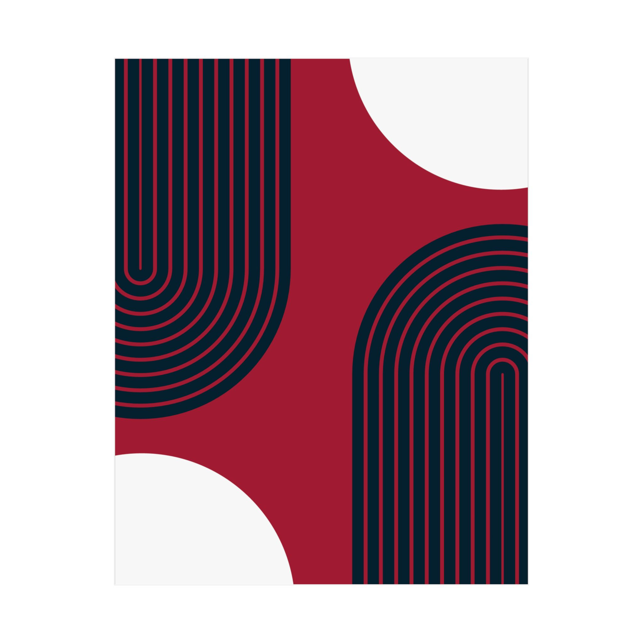 Geometric 10 Matte Poster - Houston Texans - Alt