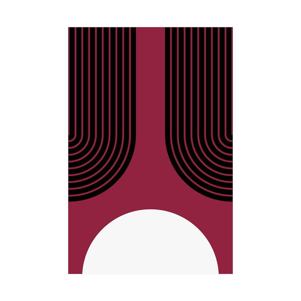 Thumbnail: Geometric 11 Matte Poster -Arizona Cardinals - Alt