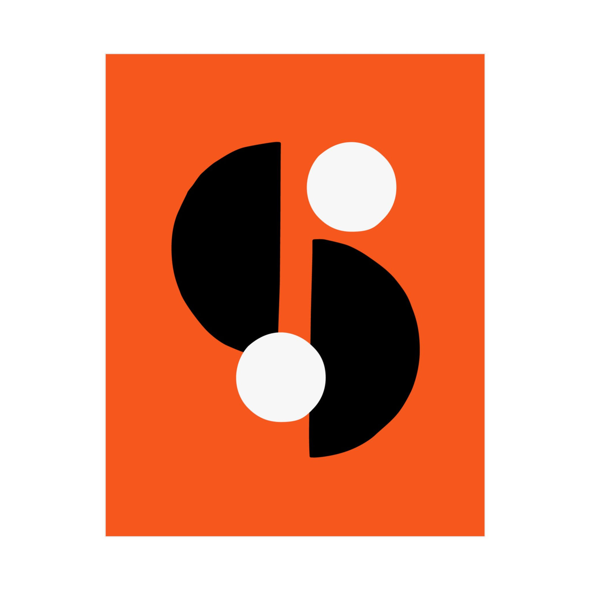 Modern Geometric 29 Matte Poster - San Francisco Giants - Alt