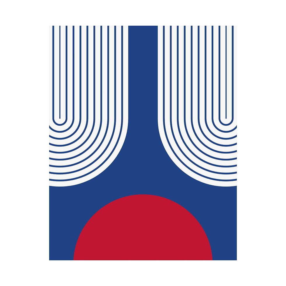 Thumbnail: Geometric 11 Matte Poster - Los Angeles Clippers - Away