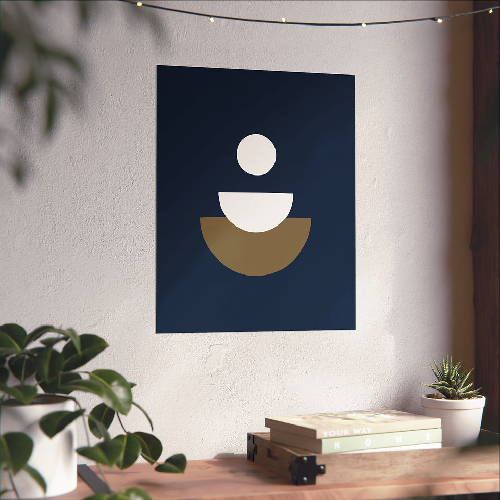 Thumbnail: Geometric 28 Matte Poster - New Orleans Pelicans - Away