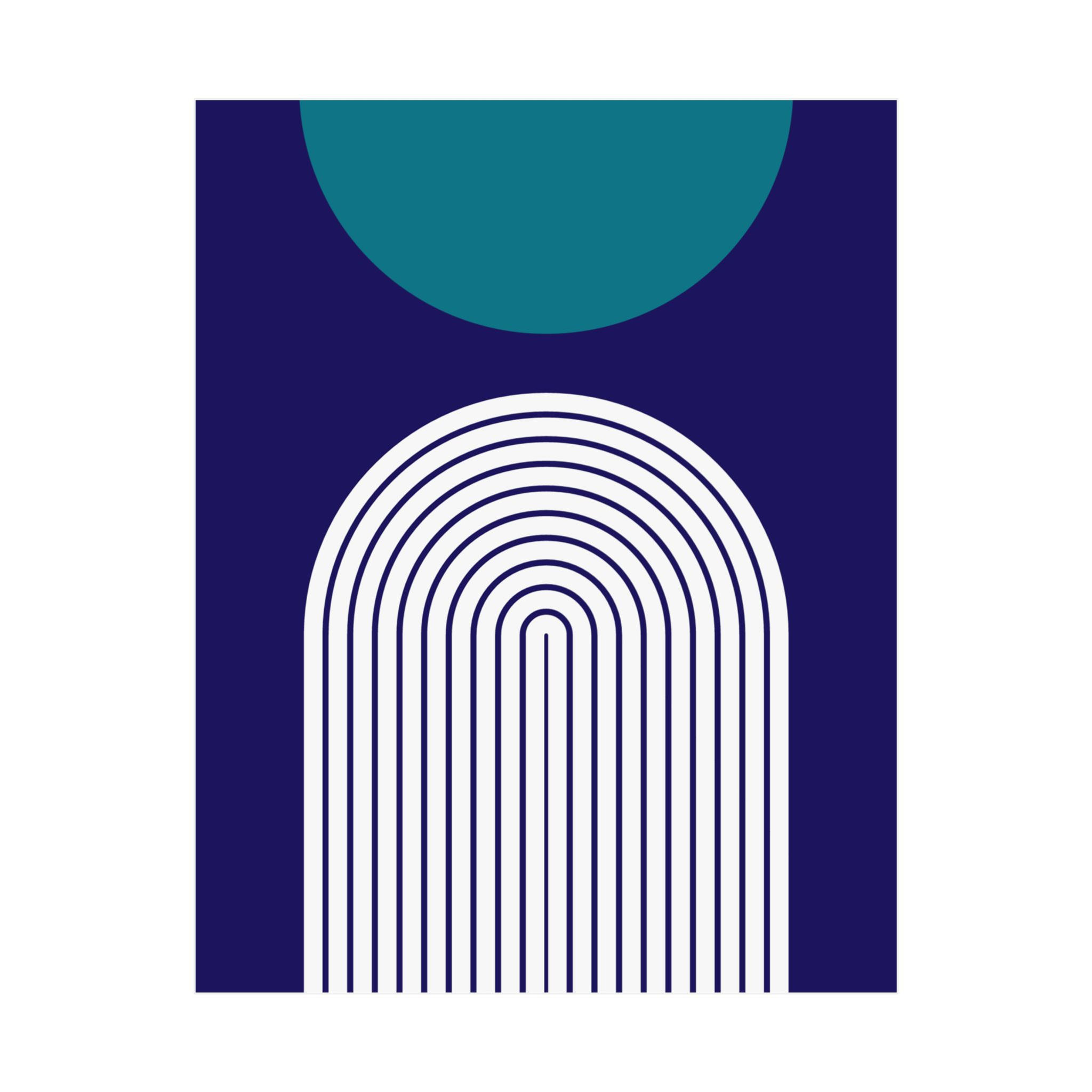 Geometric 09 Matte Poster - Charlotte Hornets - Alt