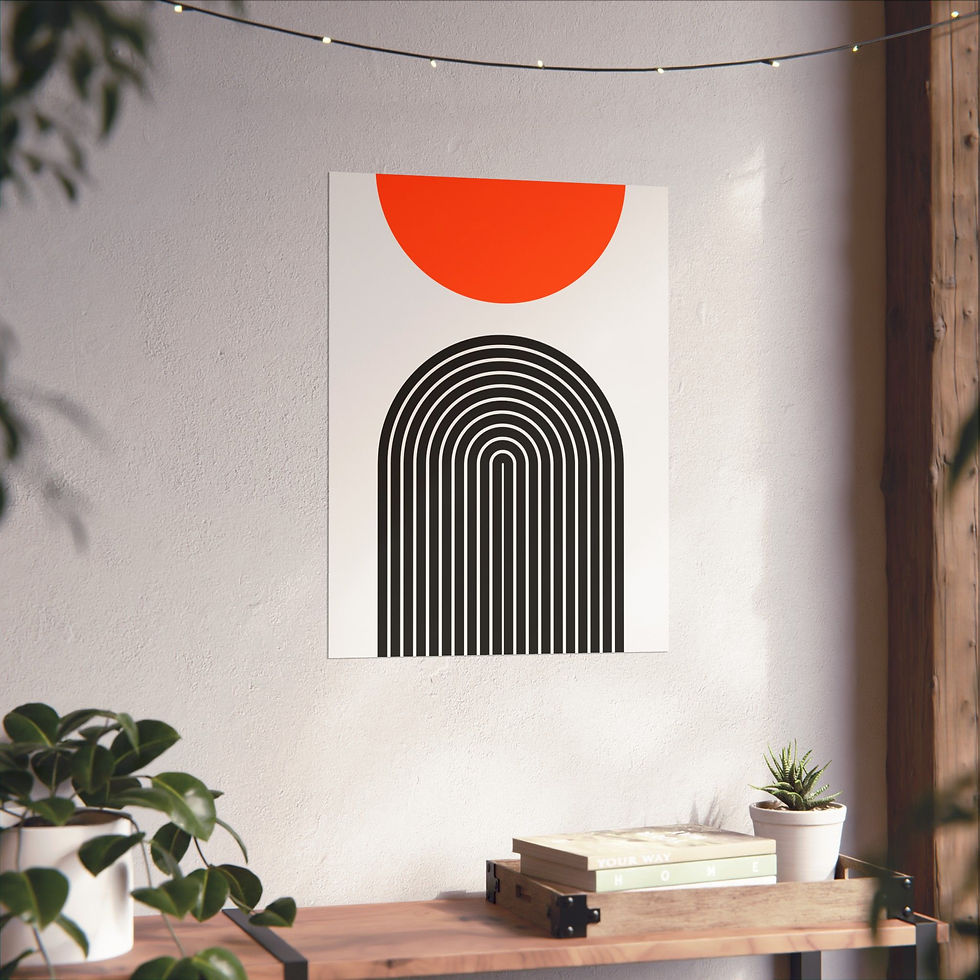 Thumbnail: Modern Geometric 09 Matte Poster - San Francisco Giants - Home