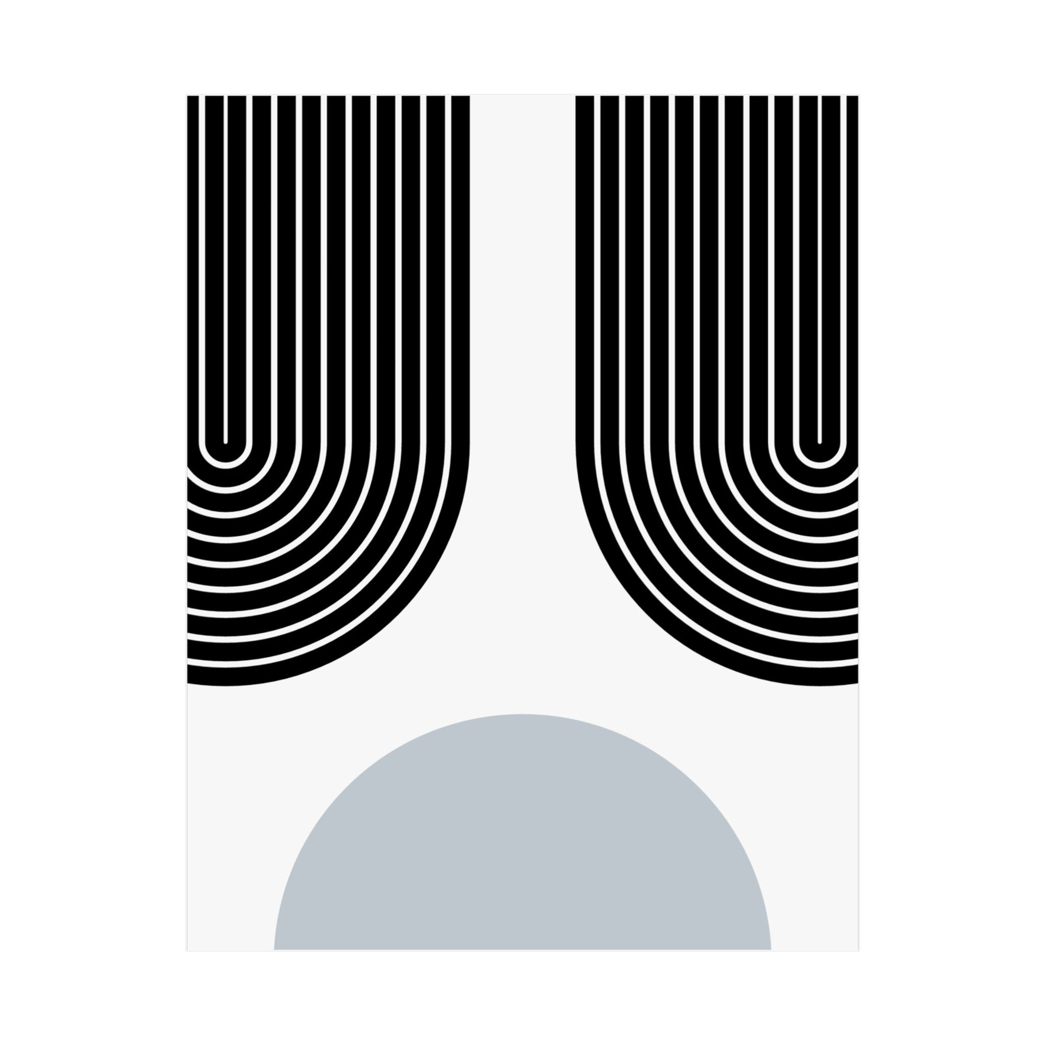 Geometric 11 Matte Poster - San Antonio Spurs - Home