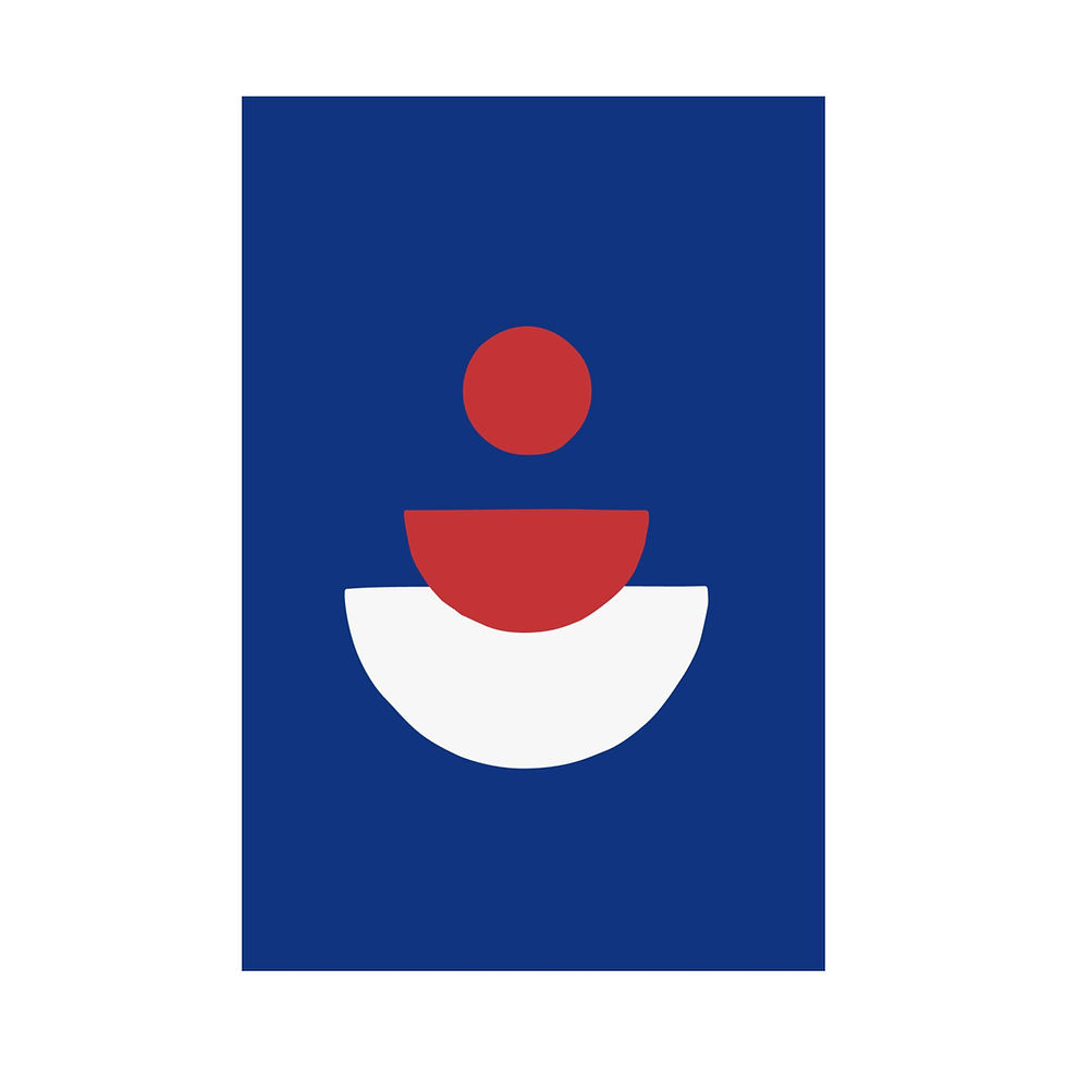 Thumbnail: Modern Geometric 28 Matte Poster - Chicago Cubs - Away