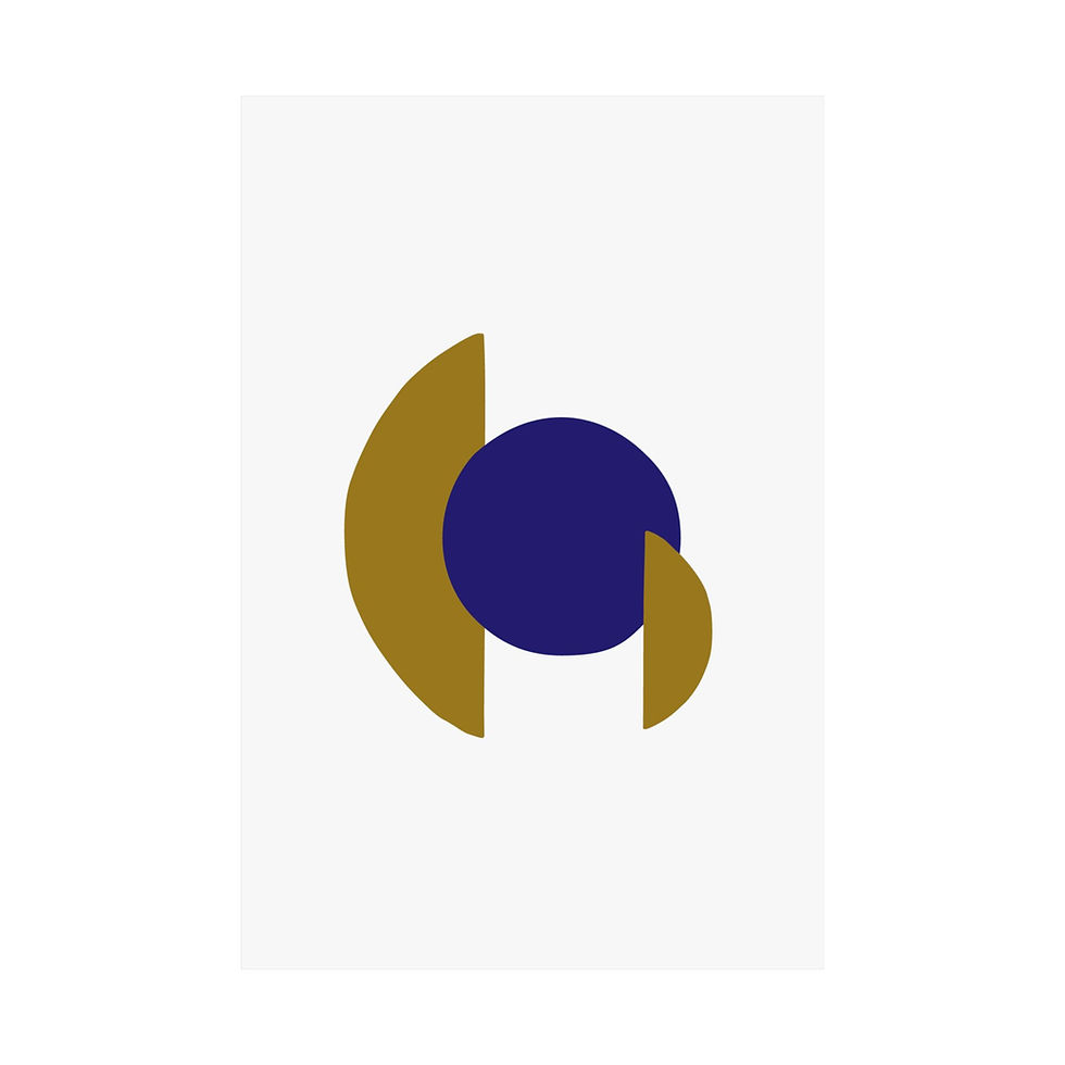 Thumbnail: Modern Geometric 30 Matte Poster - Baltimore Ravens - Home