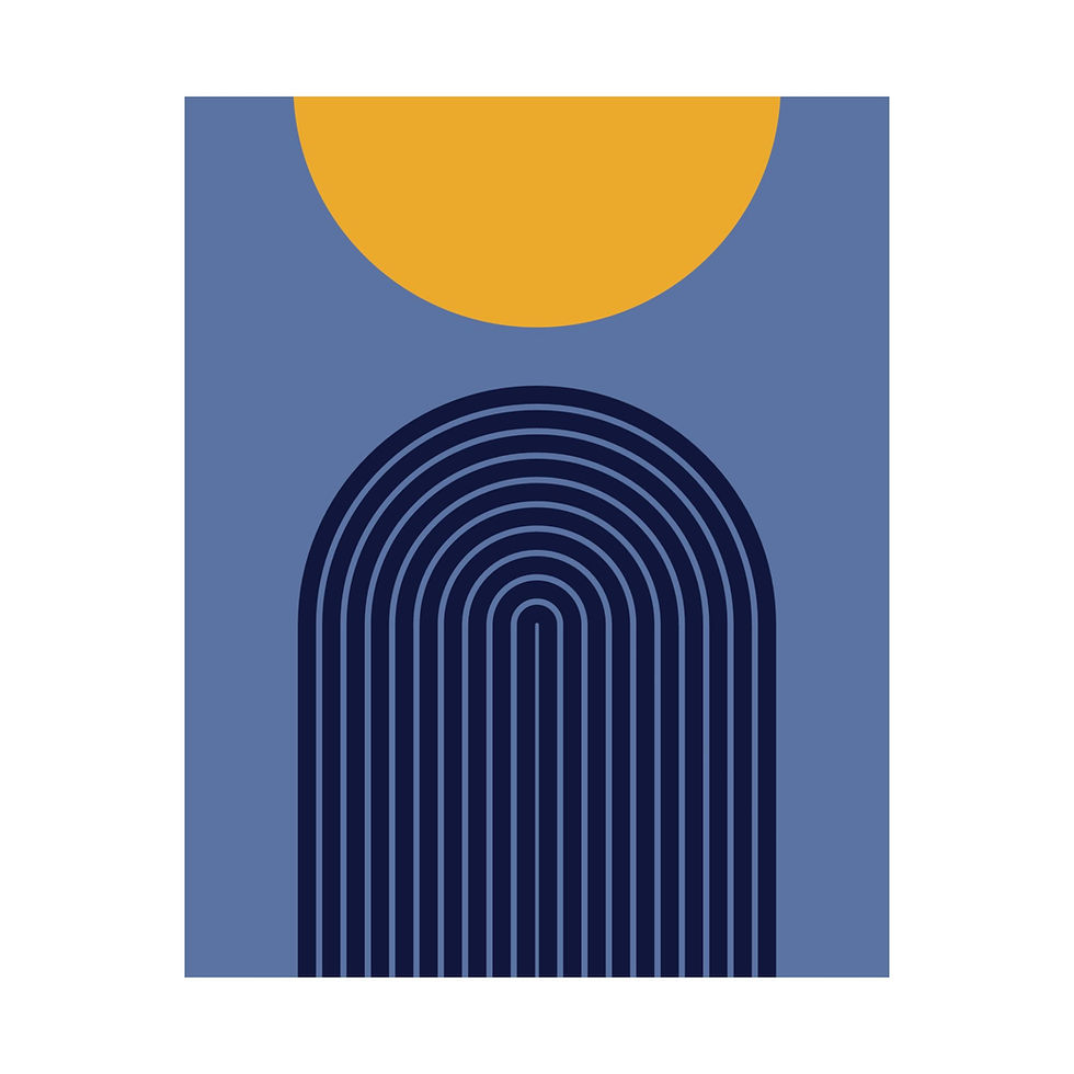 Thumbnail: Modern Geometric 09 Matte Poster - Memphis Grizzlies - Alt