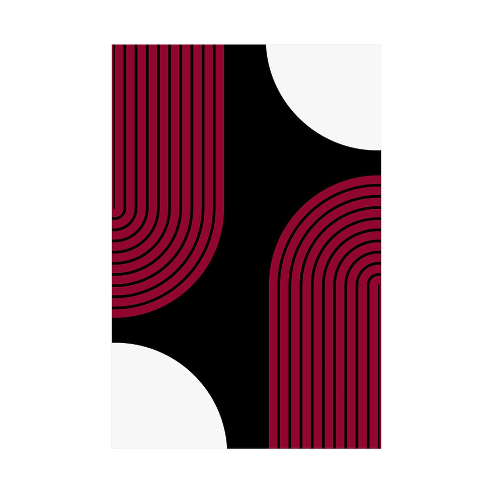 Thumbnail: Geometric 10 Matte Poster - Miami Heat - Away