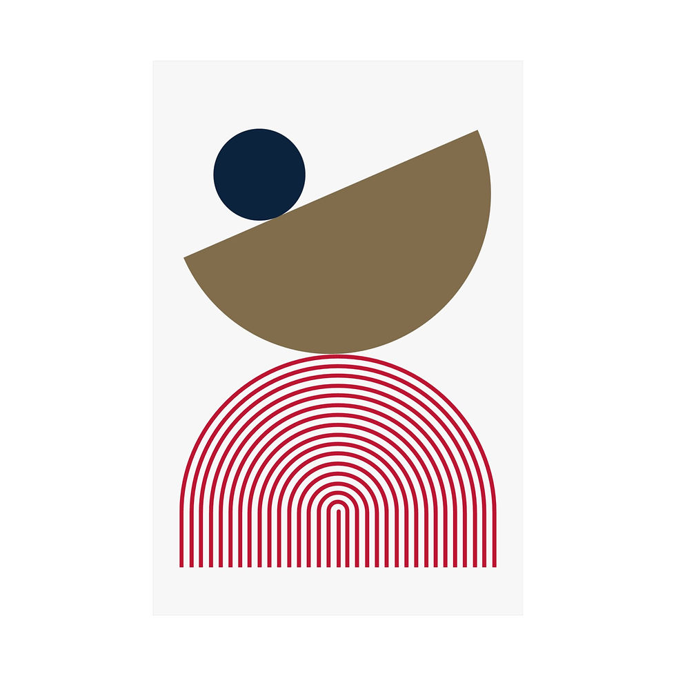 Thumbnail: Geometric 26 Matte Poster - New Orleans Pelicans - Home