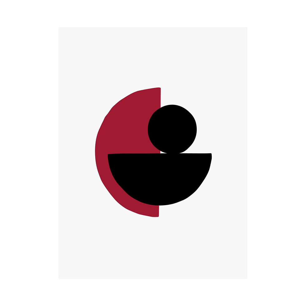 Thumbnail: Geometric 31 Matte Poster - Atlanta Falcons - Home