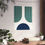 Thumbnail: Modern Geometric 11 Matte Poster - Seattle Mariners - Home