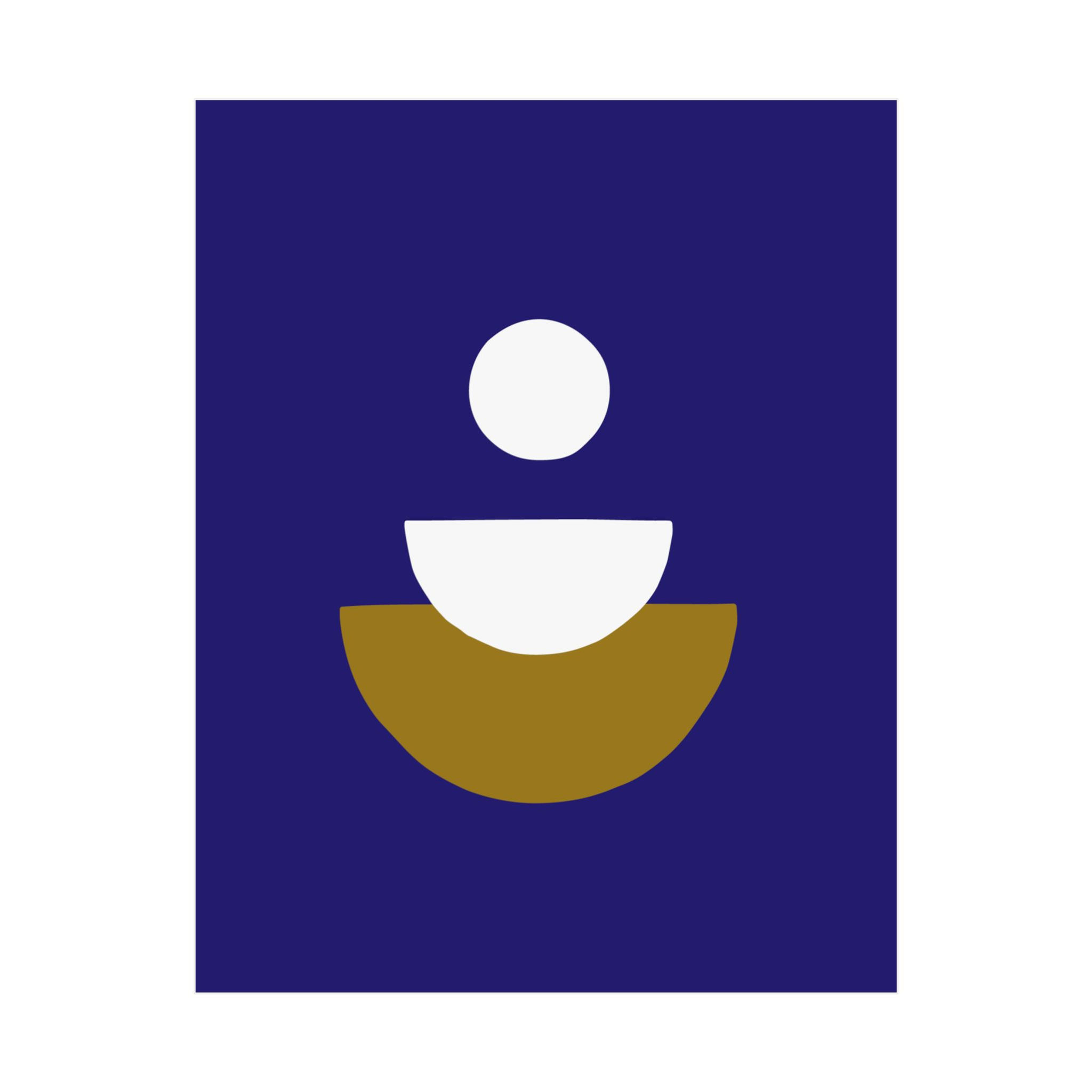 Modern Geometric 28 Matte Poster - Baltimore Ravens - Away