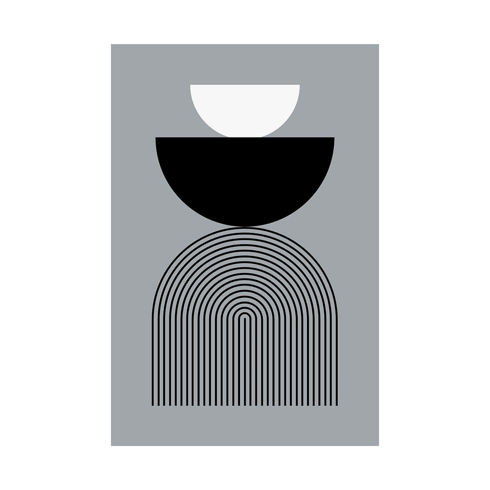 Thumbnail: Modern Geometric 24 Matte Poster - Las Vegas Raiders - Alt