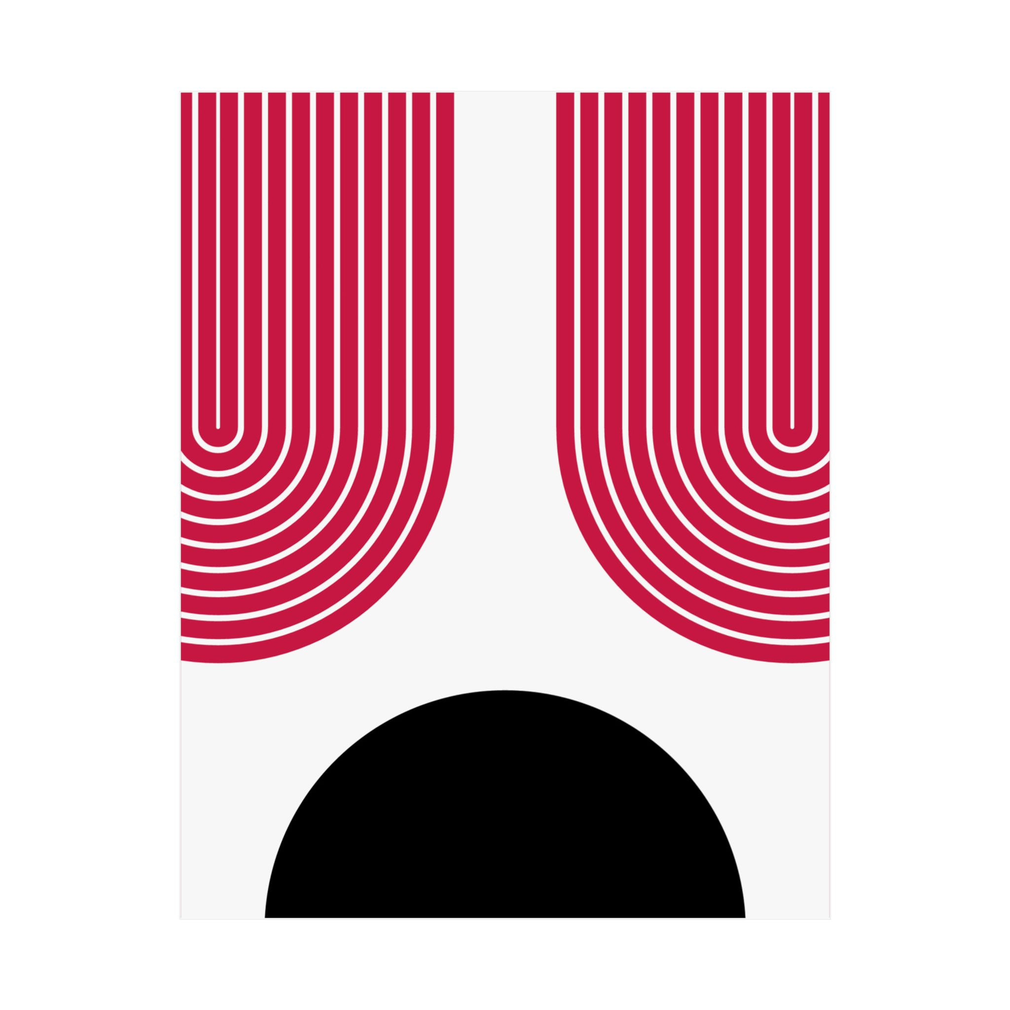 Geometric 11 Matte Poster -Toronto Raptors - Home