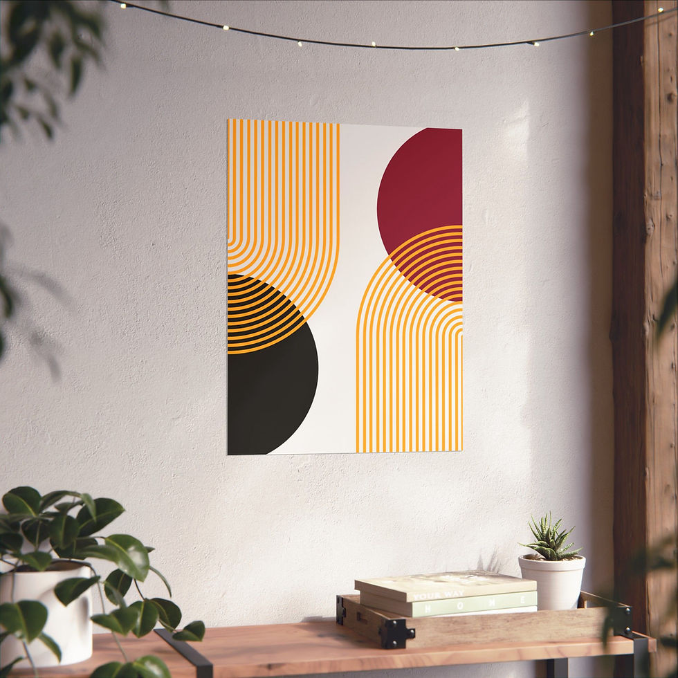 Thumbnail: Geometric 25 Matte Poster -Arizona Cardinals - Home
