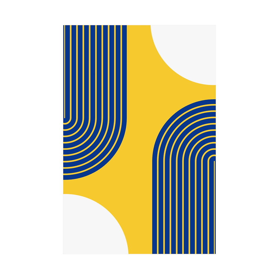 Thumbnail: Modern Geometric 10 Matte Poster - Los Angeles Rams - Alt