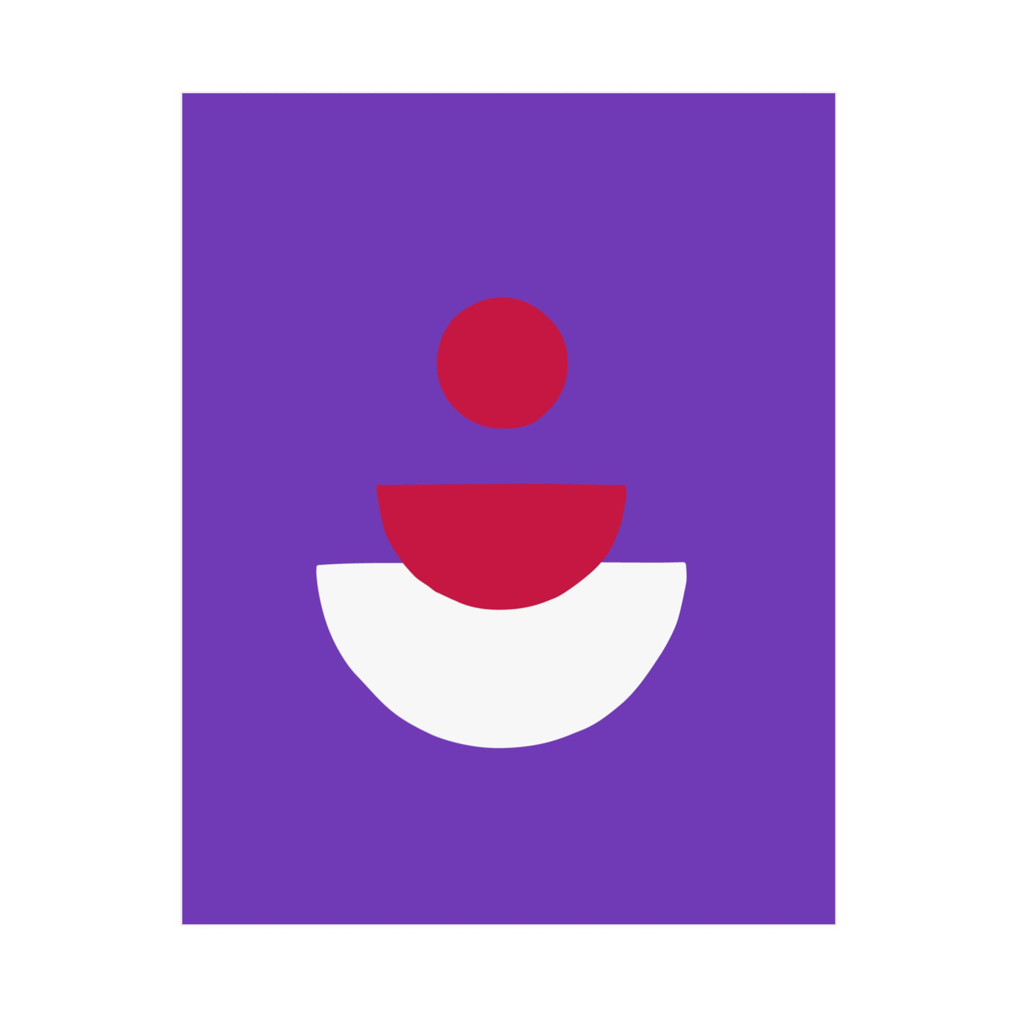 Geometric 28 Matte Poster -Toronto Raptors - Alt