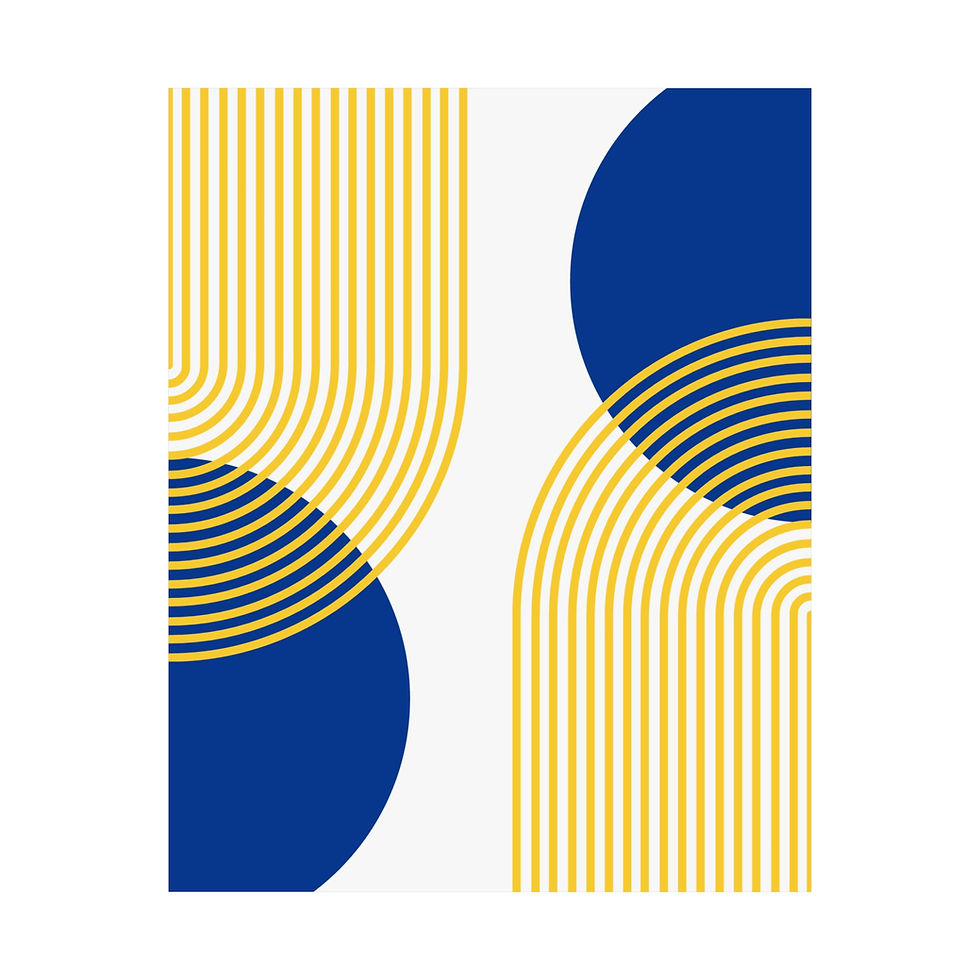 Thumbnail: Modern Geometric 25 Matte Poster - Los Angeles Rams - Home
