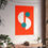 Thumbnail: Modern Geometric 29 Matte Poster - Miami Dolphins - Alt