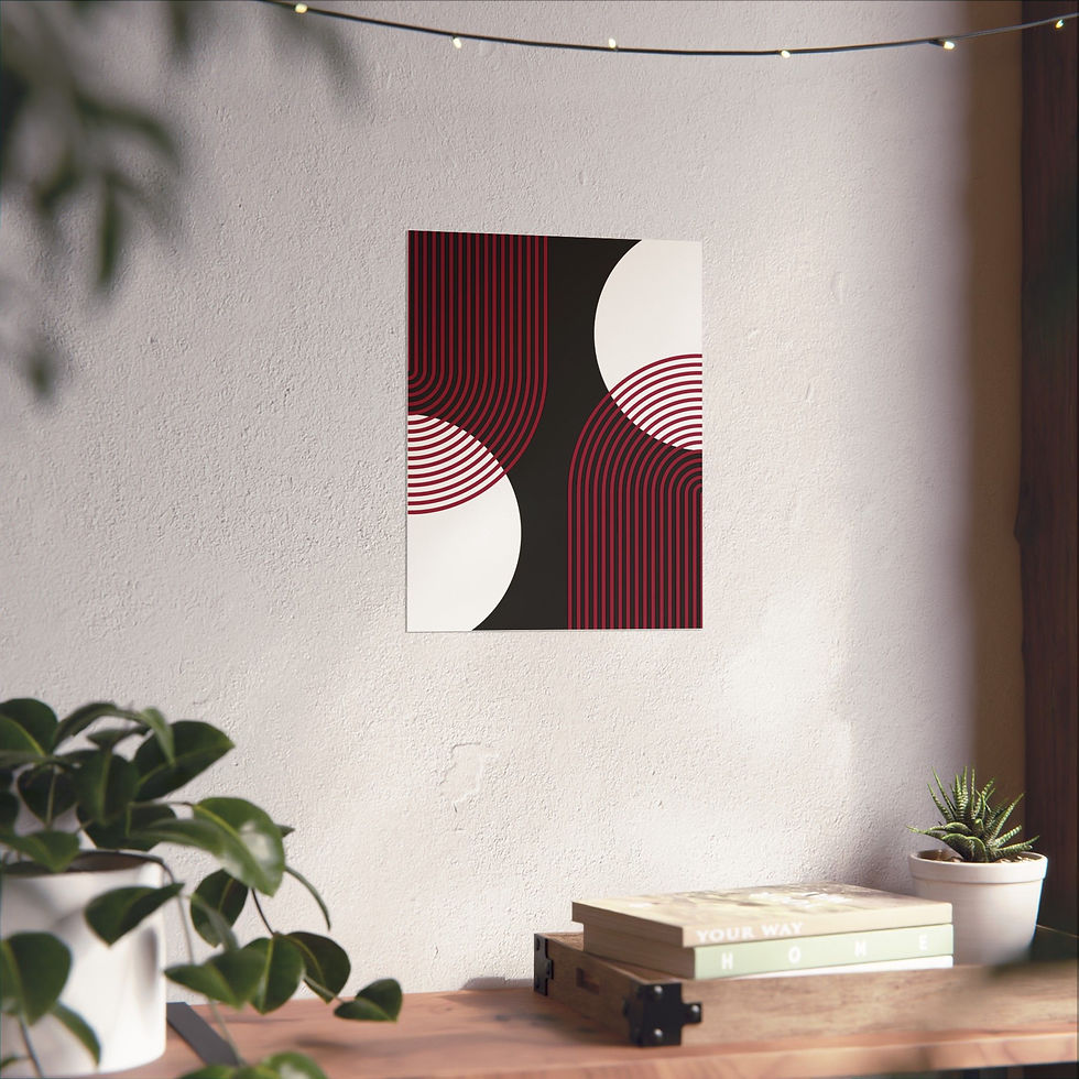 Thumbnail: Geometric 25 Matte Poster -Arizona Cardinals - Away
