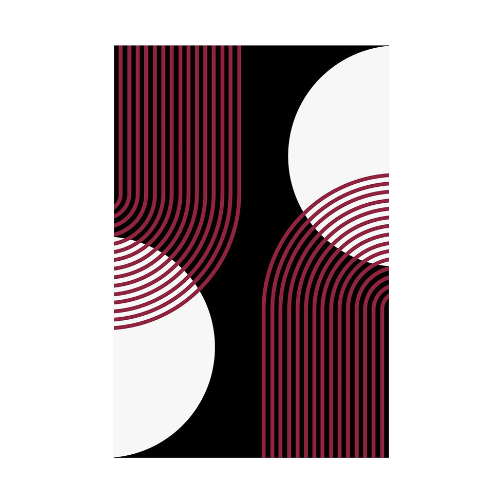 Thumbnail: Geometric 25 Matte Poster -Arizona Cardinals - Away