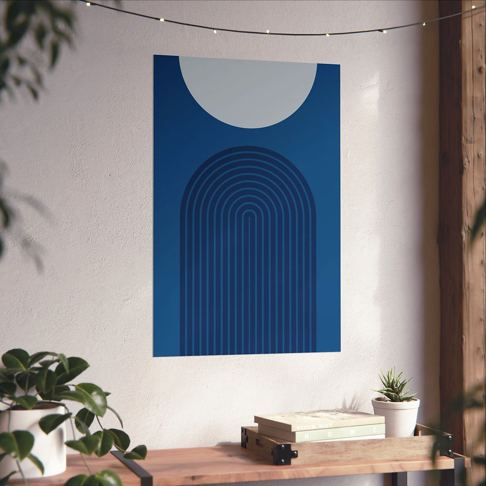 Thumbnail: Modern Geometric 09 Matte Poster - Dallas Mavericks - Away