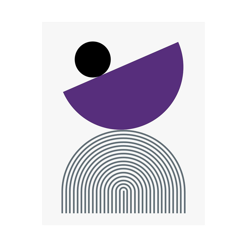 Thumbnail: Geometric 26 Matte Poster - Sacramento Kings - Home