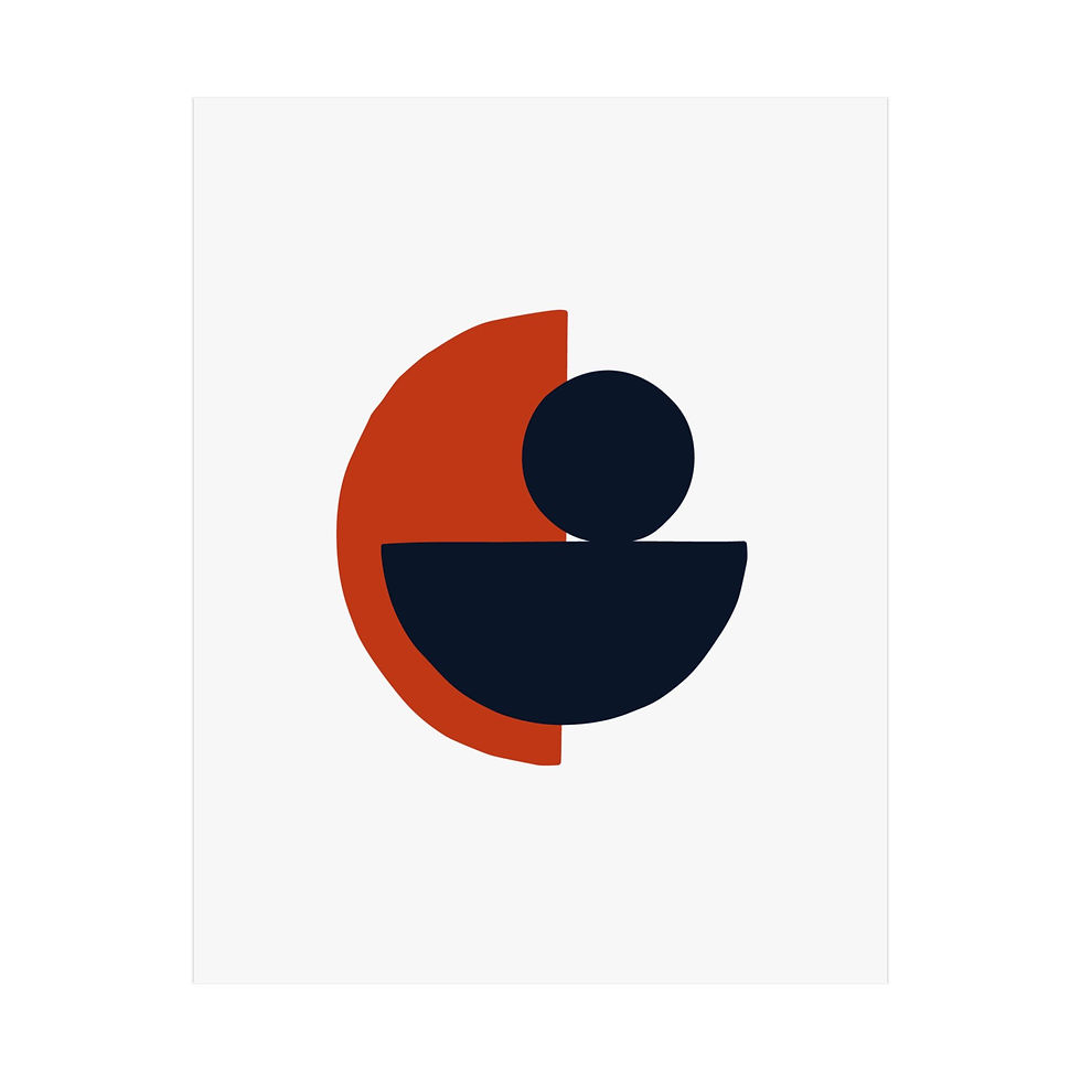 Geometric 31 Matte Poster - Chicago Bears - Home