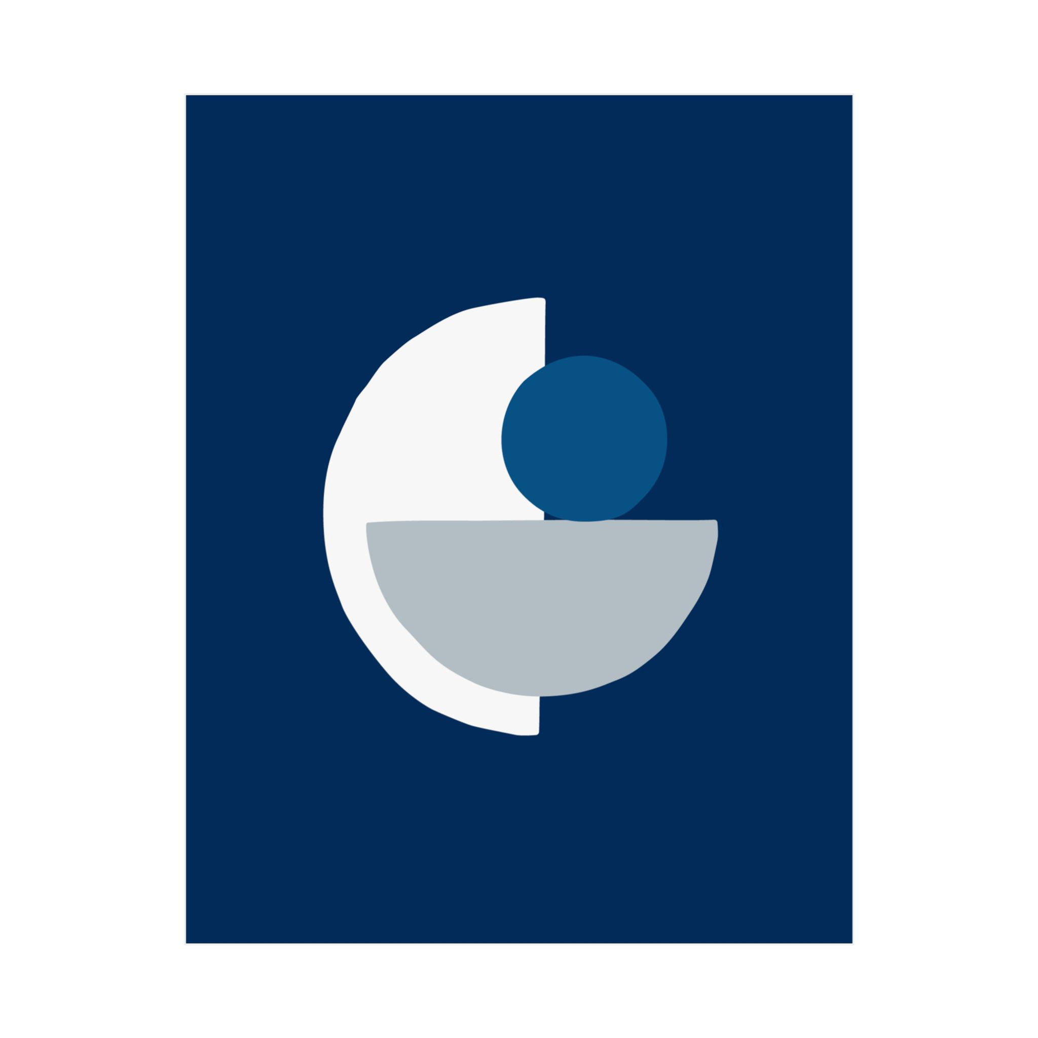 Modern Geometric 31 Matte Poster - Dallas Mavericks - Alt