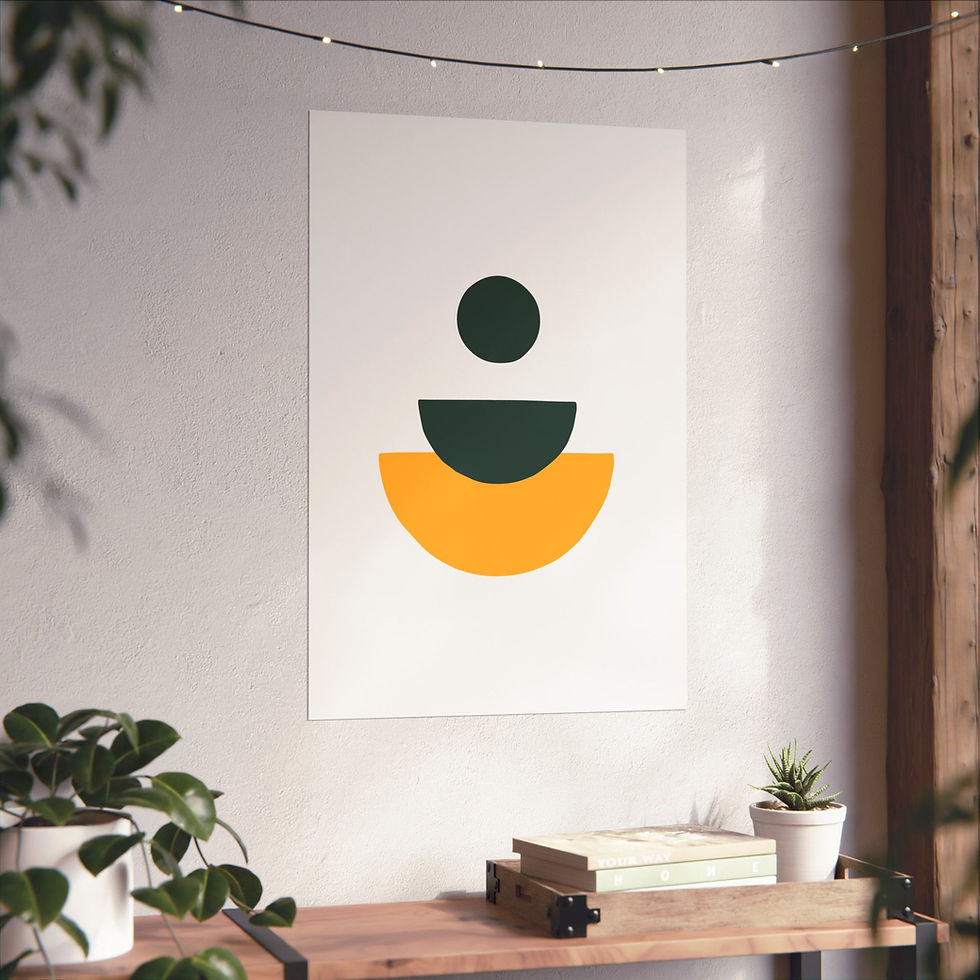 Thumbnail: Modern Geometric 28 Matte Poster - Green Bay Packers - Home