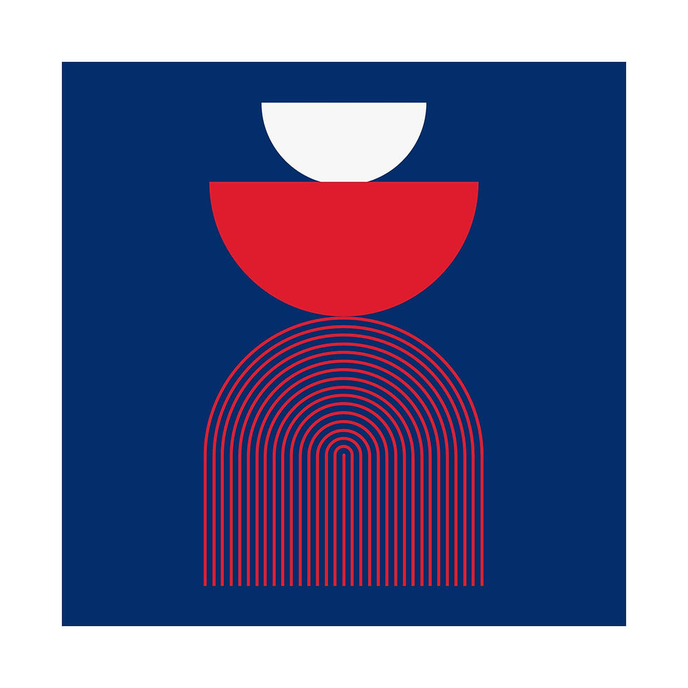 Thumbnail: Modern Geometric 24 Matte Poster - Philadelphia Phillies - Alt