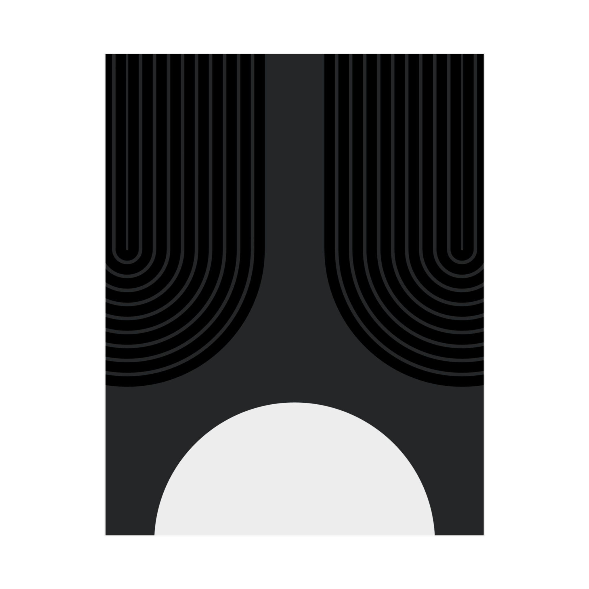 Geometric 11 Matte Poster - Brooklyn Nets - Away
