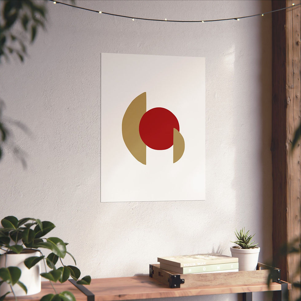 Thumbnail: Modern Geometric - 30 - Matte Poster - San Francisco 49ers - Home