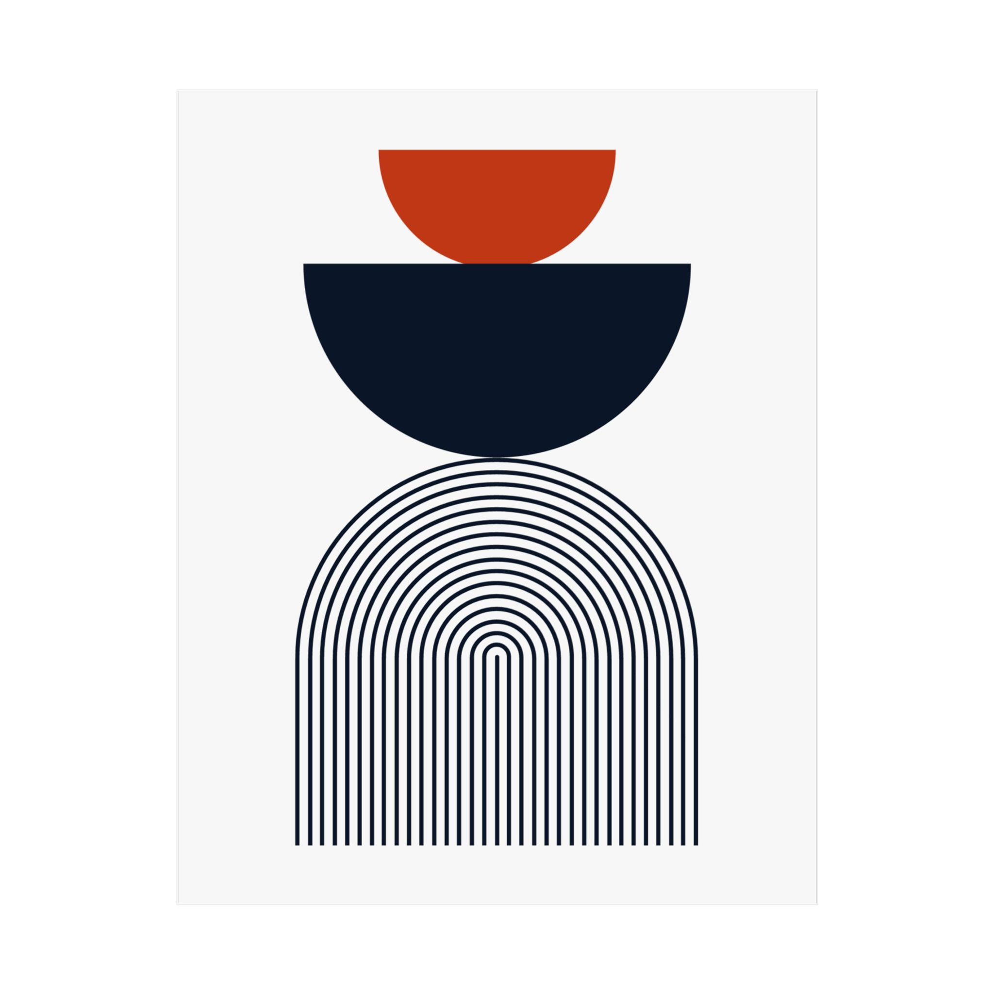 Geometric 24 Matte Poster - Chicago Bears - Home