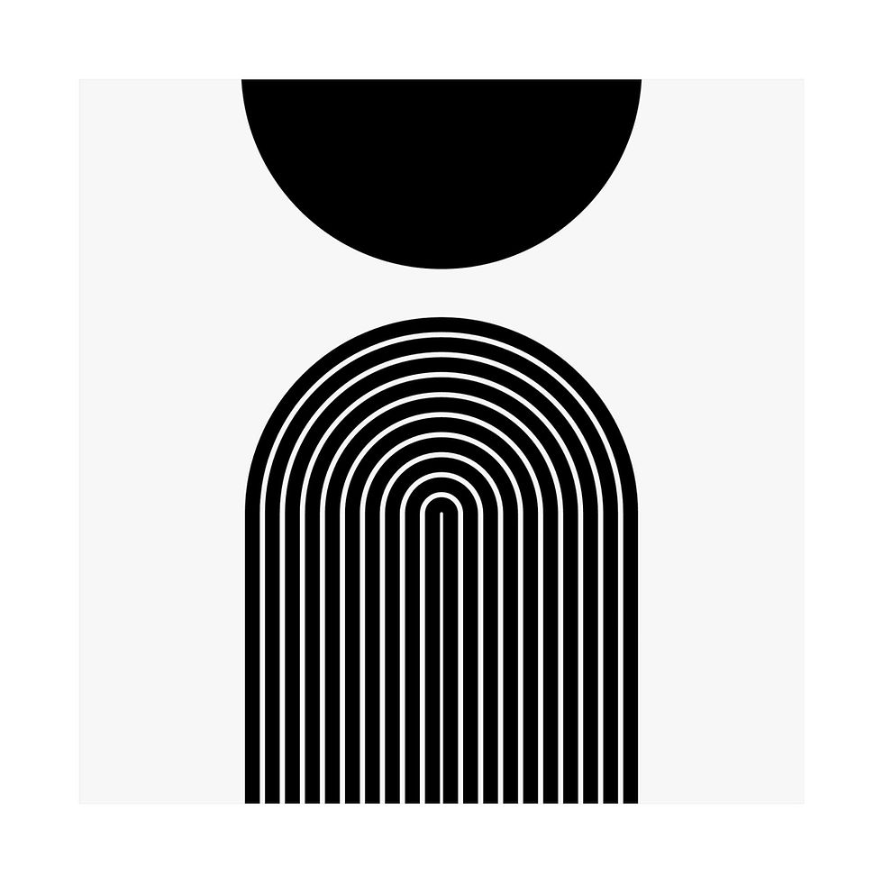 Thumbnail: Modern Geometric 09 Matte Poster - Brooklyn Nets - Home