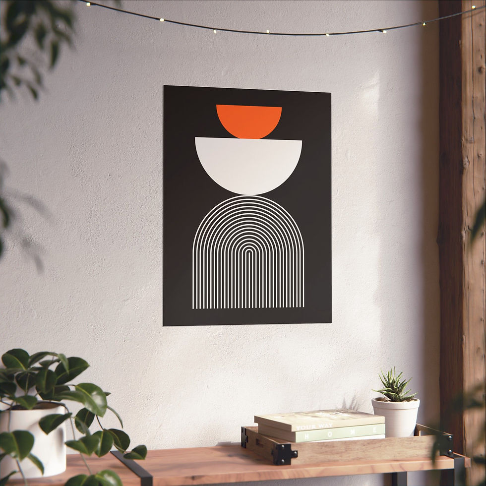 Thumbnail: Modern Geometric 24 Matte Poster - San Francisco Giants - Away