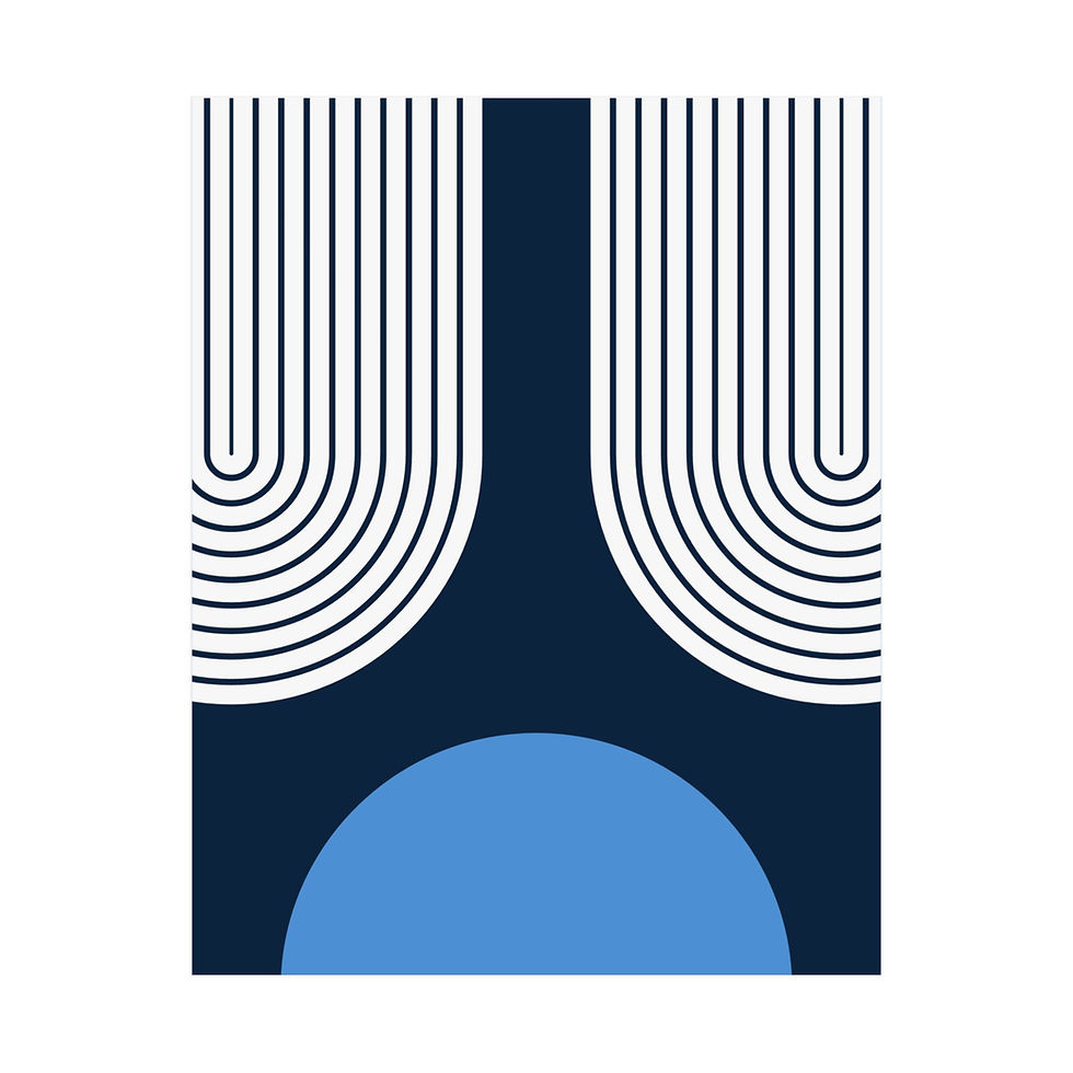 Geometric 11 Matte Poster - Tennessee Titans - Away