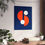 Thumbnail: Modern Geometric 29 Matte Poster - New York Mets - Away