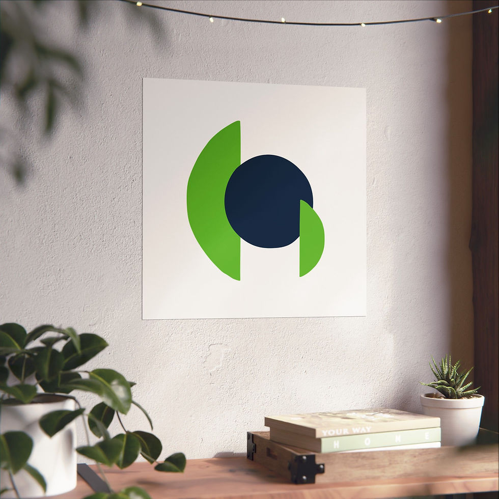 Thumbnail: Modern Geometric - 30 - Matte Poster - Seattle Seahawks - Home