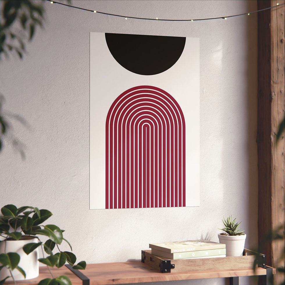 Thumbnail: Geometric 09 Matte Poster -Arizona Cardinals - Home