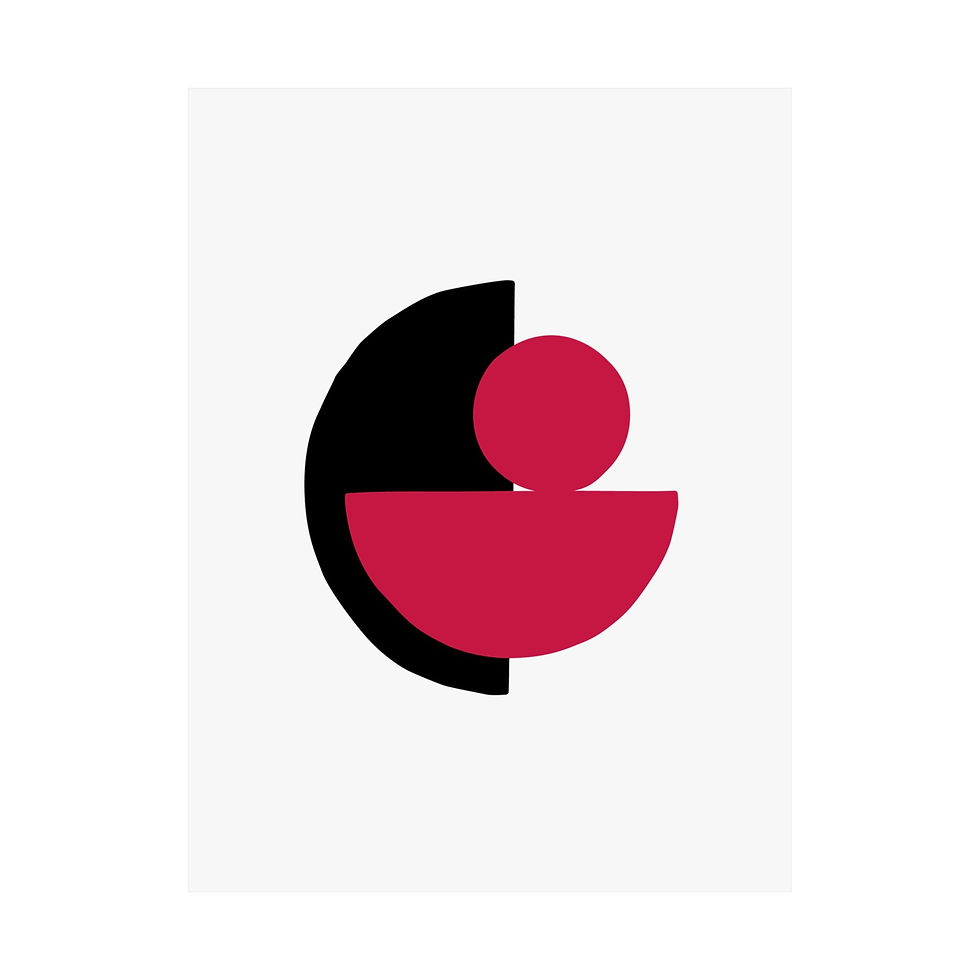 Thumbnail: Modern Geometric 31 Matte Poster - Chicago Bulls - Home