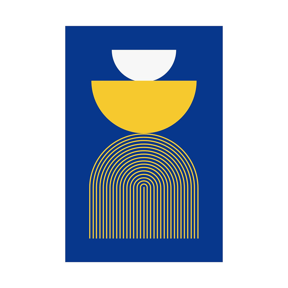 Thumbnail: Modern Geometric 24 Matte Poster - Los Angeles Rams - Away