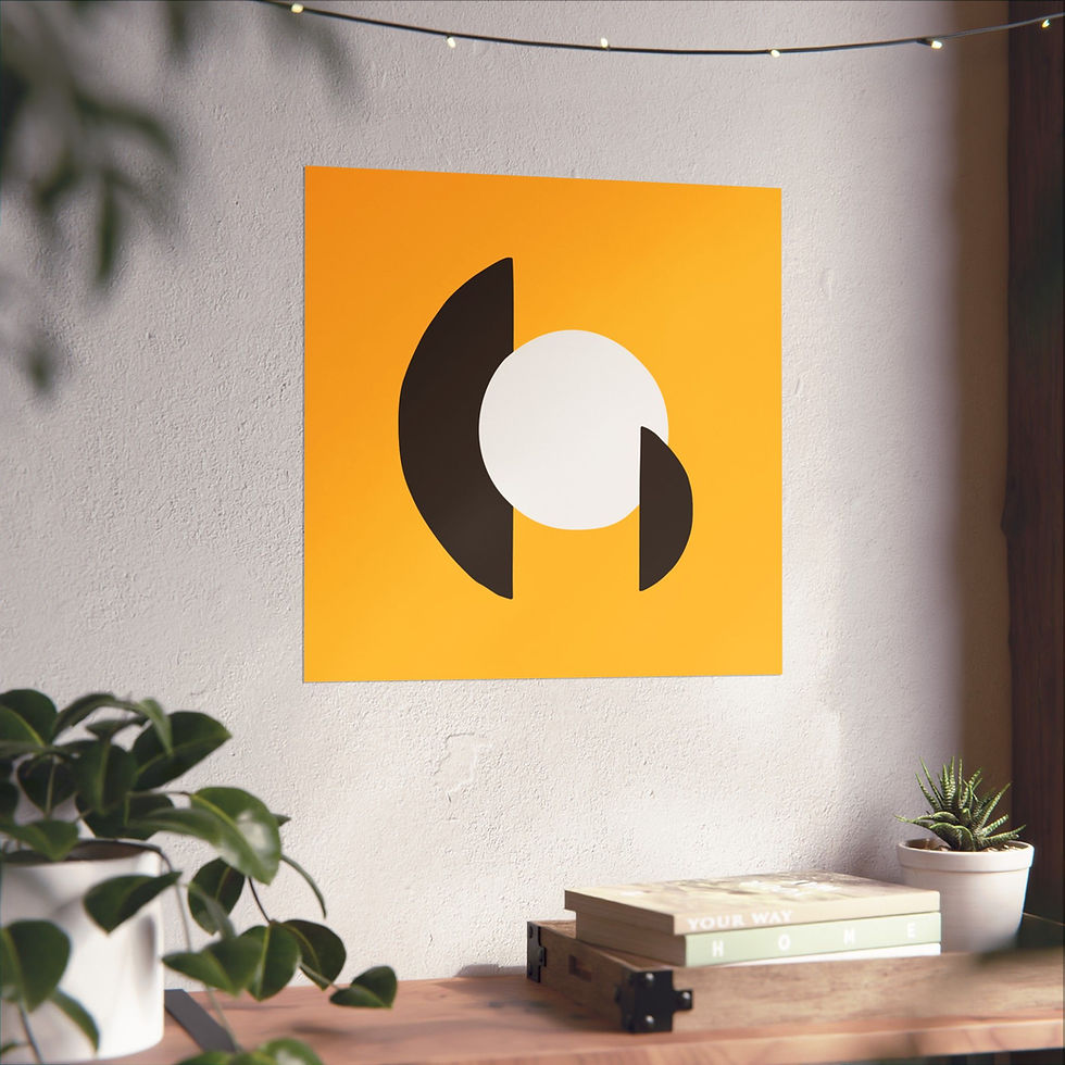 Thumbnail: Modern Geometric 30 Matte Poster - San Diego Padres - Alt