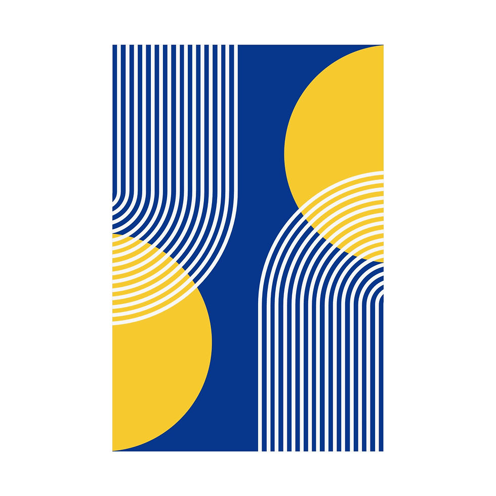 Thumbnail: Modern Geometric 25 Matte Poster - Los Angeles Rams - Away