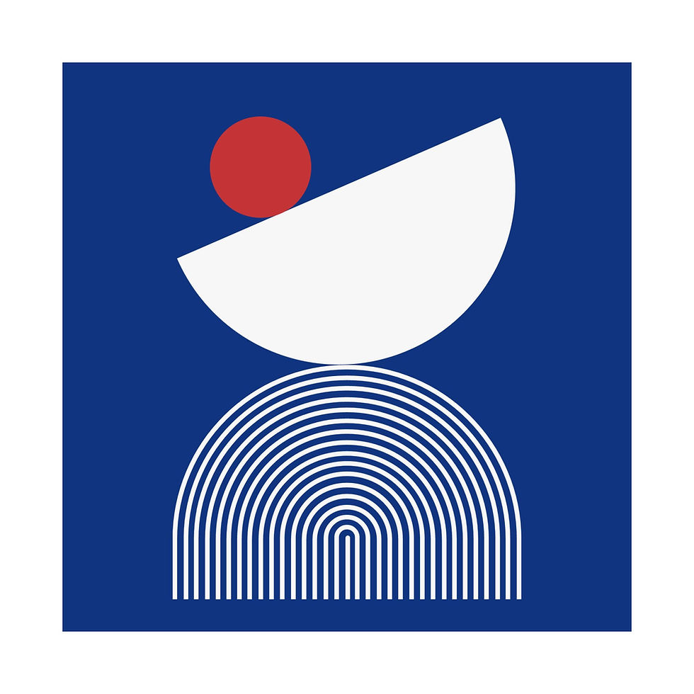 Thumbnail: Modern Geometric 26 Matte Poster - Chicago Cubs - Away