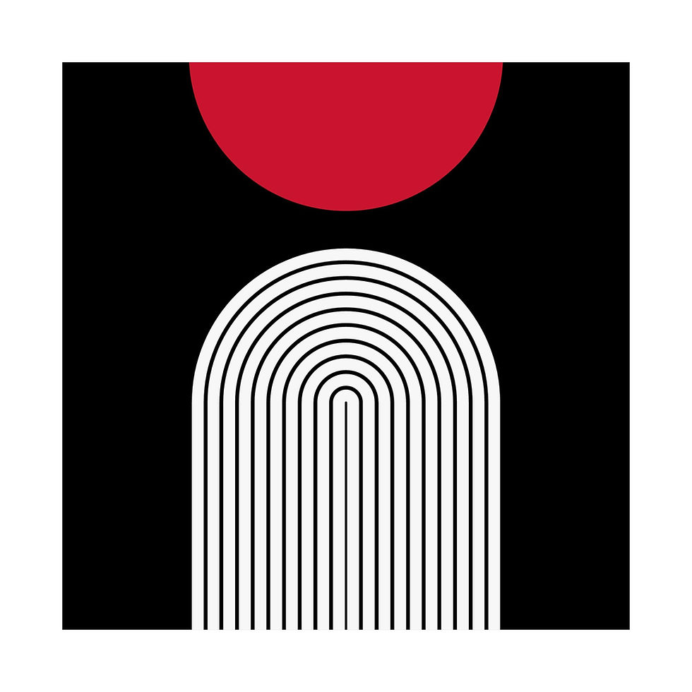 Thumbnail: Geometric 09 Matte Poster - Portland Trailblazers - Away