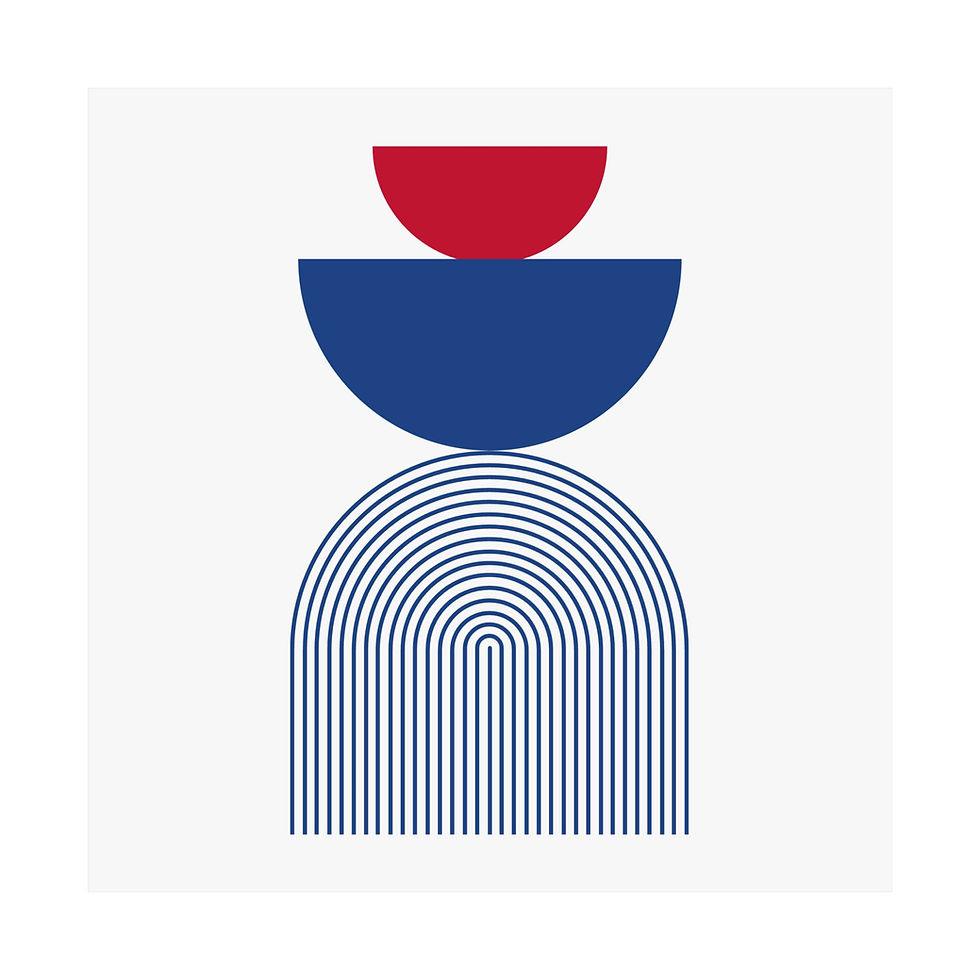 Thumbnail: Geometric 24 Matte Poster - Los Angeles Clippers - Home