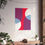 Thumbnail: Geometric 25 Matte Poster - Philadelphia 76ers - Alt